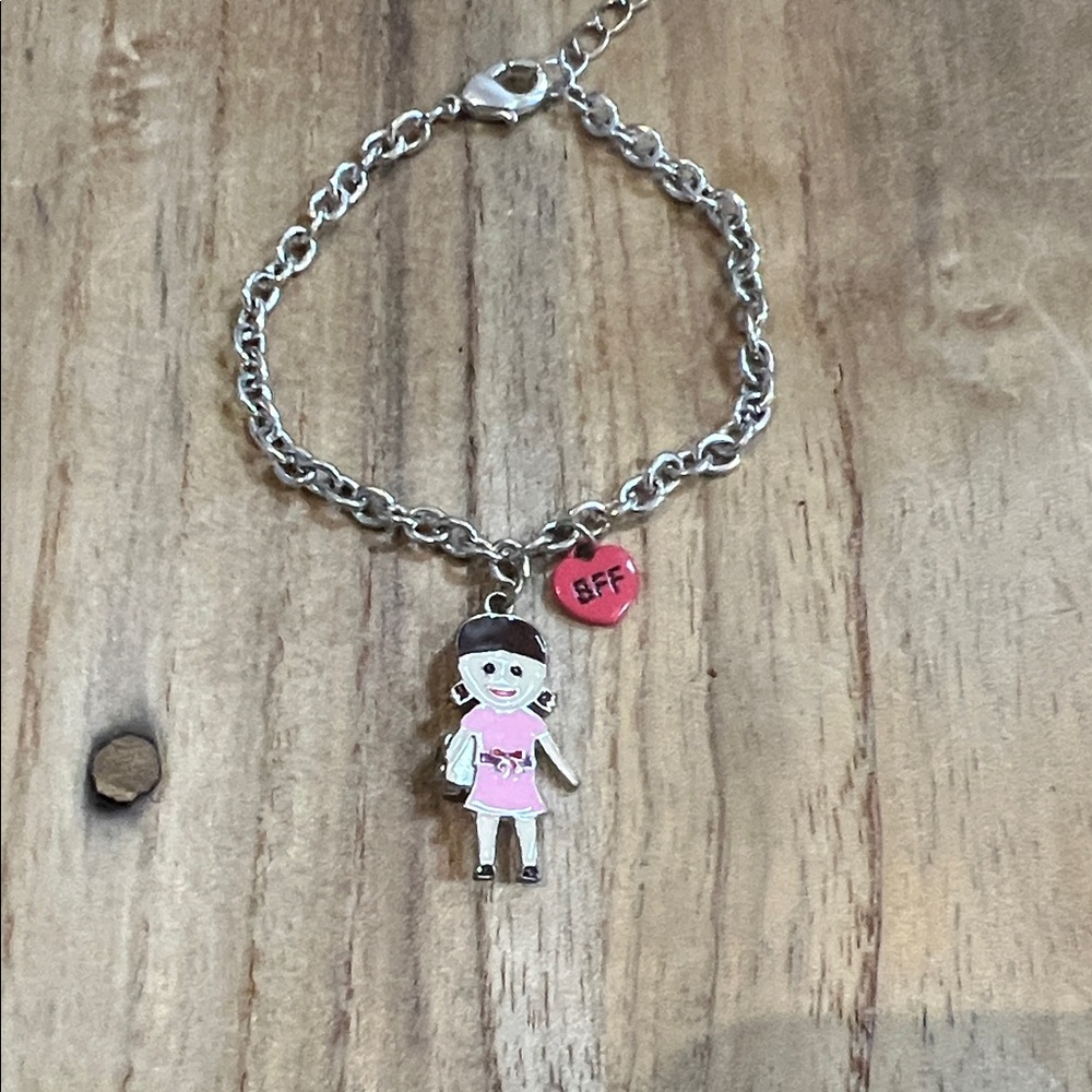 Silver BFF Charm Bracelet